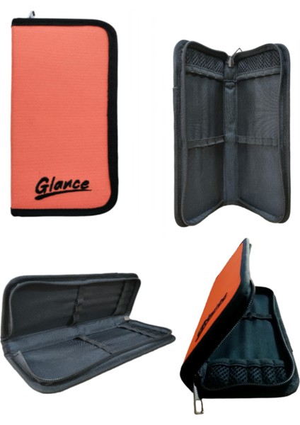 Turuncu Kalemlk Fırçalık 12 Bölmeli Set