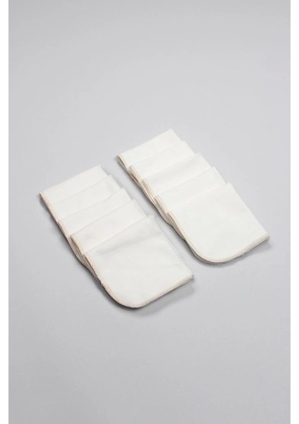 Bfs Bistyle Organik 28X28 10'lu Penye Mendil 90101 Ekru modelleri