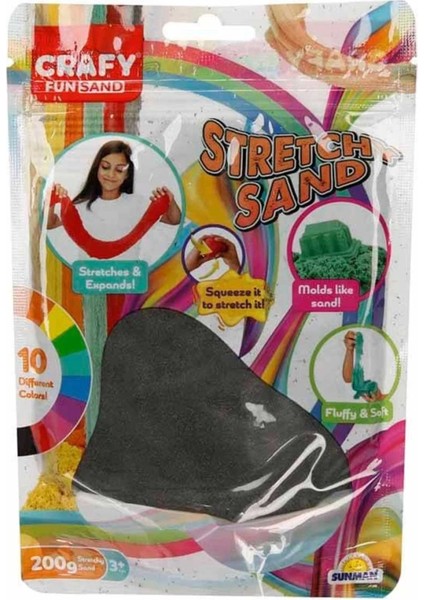 Bfs Streç Oyun Kumu Siyah 200 gr