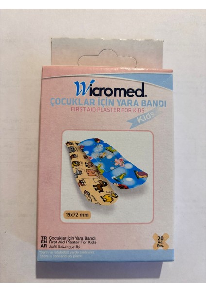 Wicromed Çocuklar Için Desenli Yara Bandı 20 Lix 2 Paket