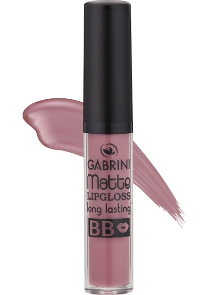 Gabrini Matte Lipgloss Mat Gül Kurusu Likit Ruj