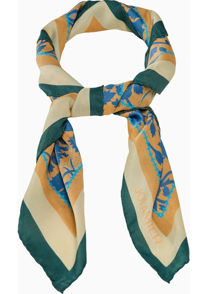 Desenli Modal Eşarp Enjoy Zümrüt modelleri