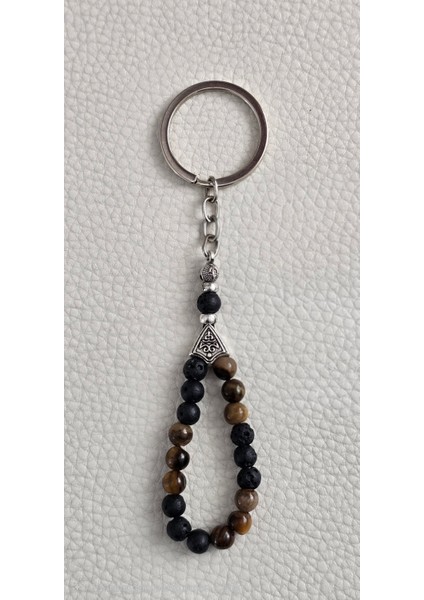 Doğaltaş Anahtarlık ( Lav Taşı ve Kaplan Gözü) modelleri