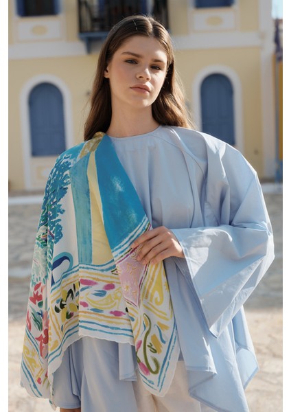 Desenli Modal Eşarp Island