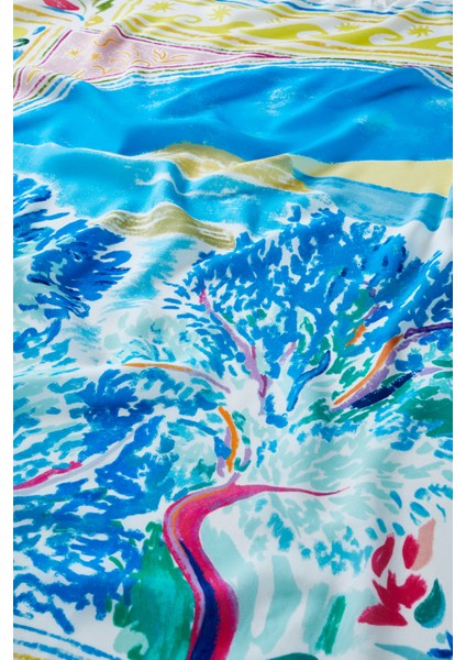 Desenli Modal Eşarp Island modelleri