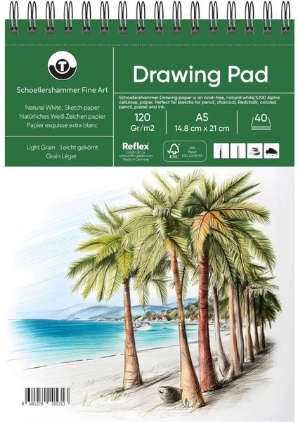 Schoellershammer Drawing Pad Çizim Defteri 120 gr A5 40 Yaprak