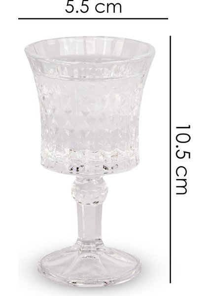 6 Kişilik Ayaklı Kristal Kesme Cam Kahve Yanı Seti fiyatları