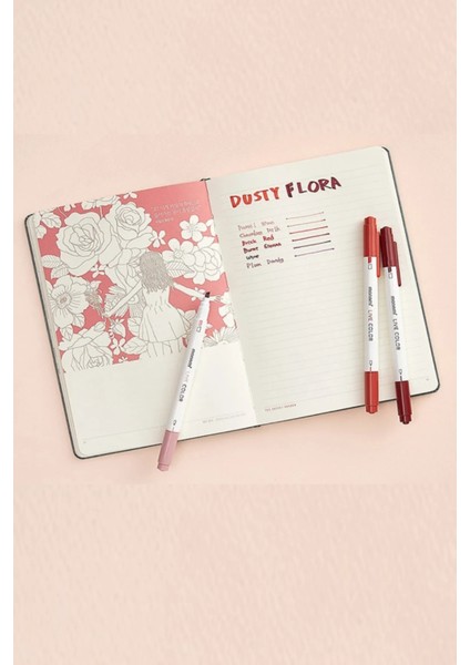 4 Bölümlü Renkli Desen Kalem Çantası Monami Live Color Su Bazlı 36`lı Marker Water Based Twin Set indirimleri