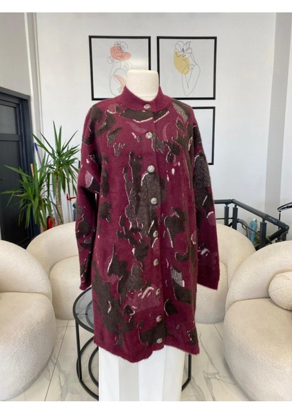 Angora Desenli Hırka