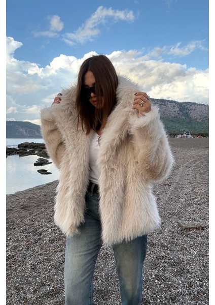 Bej Suni Kürk Kaban