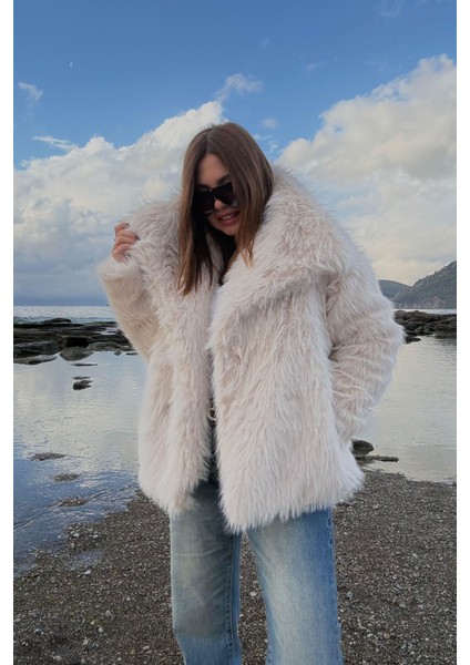 Bej Suni Kürk Kaban