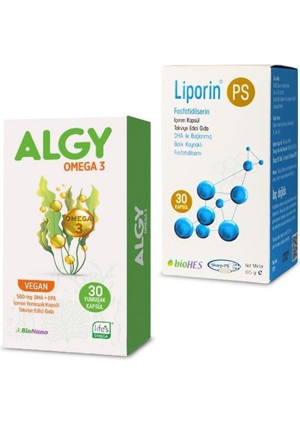 Omega 3 (Yüksek DHA) & Liporin PS fırsatları