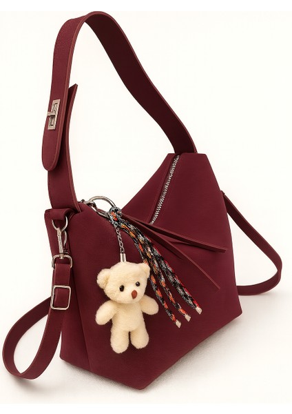 Sydney Model Ayarlanabilir Askılı Kadın El ve Omuz Çantası (Charm Hediyelidir)