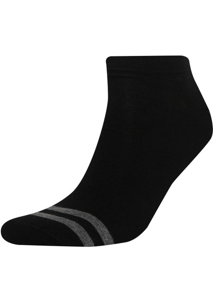 Erkek Çizgili Dikişsiz 3'lü Bambu Patik Çorap C3449AXNS