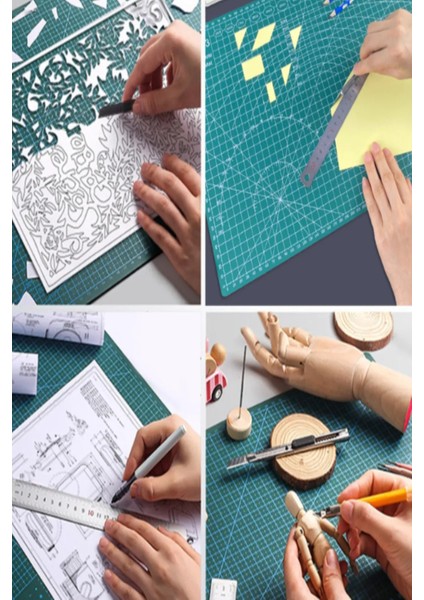 7 Parça Hobi Kretuar A4 Kesim Matı Set modelleri