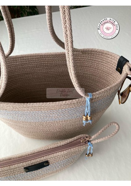 Bailey 2li Takım Plaj Çantası , El Çantası Clutch, Totebag, Kadın Çanta, Yazlık, Hediyelik, hasır Jüt Tress fiyatları