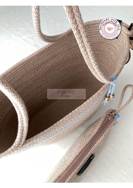 Bailey 2li Takım Plaj Çantası , El Çantası Clutch, Totebag, Kadın Çanta, Yazlık, Hediyelik, hasır Jüt Tress fırsatları