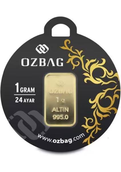 Özbağ 1 gr 995.0 24 Ayar Külçe Altın