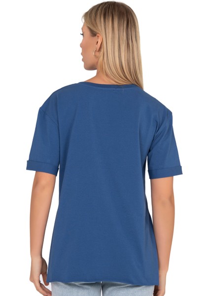 Özkan 27598 Kadın %100 Pamuklu Likrasız Süprem Penye Kumaş Kısa Kollu T-Shirt Yırtmaç Detaylı Bisiklet Yaka fiyatları