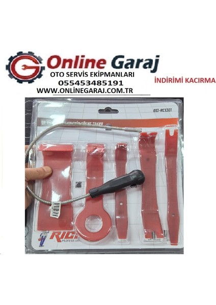 Ht- Rico Trim Seti Oto Döşeme Klips Sökme Çıkarma 5 Parça