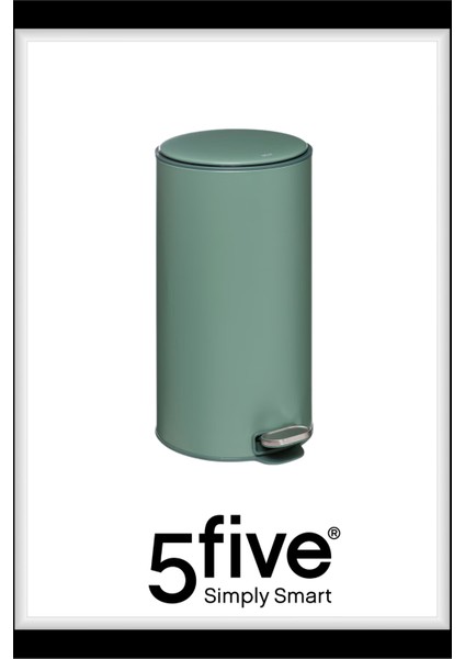 Delta 30 L Pedallı Çöp Kovası Yeşil‑Mavi | Yavaş Kapanma, Aktif Karbon Filtre, Kolay Temizlik Çıkarılabilir Yıkanabilir İç Sepet