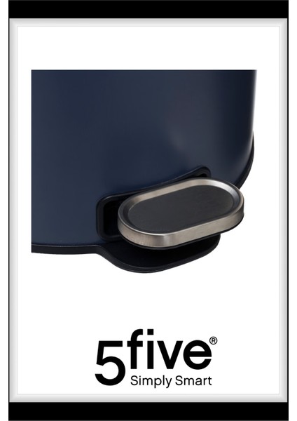 Çöp Kovaları Simply Smart Delta 30 Lt Metal Petrol Mavisi