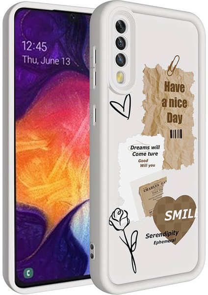 Galaxy A70 Kılıf Kamera Korumalı Baskılı Arka Yüzey Inc Klas Kapak-Siyah fiyatları