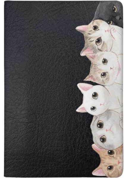 Pisi Pisi Desenli Deri Pet Evcil Hayvan Kedi Köpek Pasaport Sağlık Karnesi Kabı Kılıfı