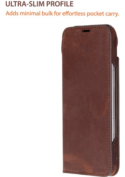 Luca iPhone 17 Deri Kılıf- Antik Kahve