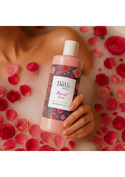 Nemlendirici ve Besleyici Marvel Rose Duş Jeli 400 ml fırsatları