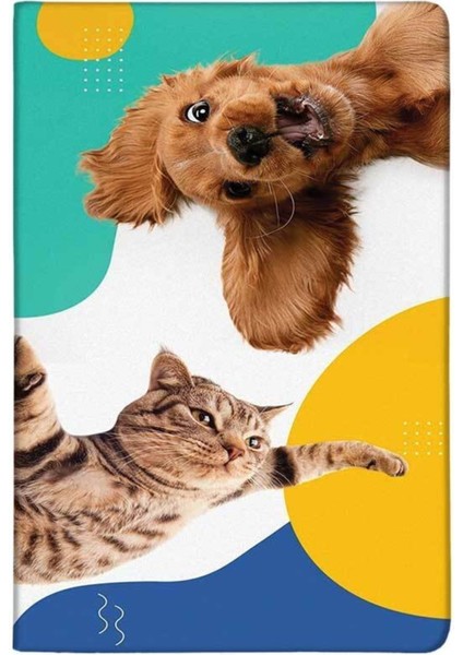 Evcilik Oyunu Desenli Deri Pet Evcil Hayvan Kedi Köpek Pasaport Sağlık Karnesi Kabı Kılıfı