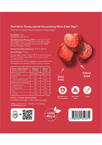 Freeze Dried - Dondurularak Kurutulmuş Meyve 3'lü Mix (Mango-Incir-Çilek ) indirimleri