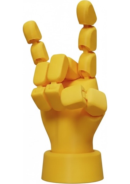 Eklemli Hareketli 3D Baskı El Modeli – Pozlanabilir Dekor ve Koleksiyon Ürünü -Kırmızı ,mav,beyaz,turuncu, Sarı,yeşil Renkseçenekli modelleri