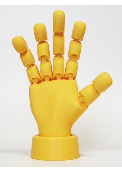 Eklemli Hareketli 3D Baskı El Modeli – Pozlanabilir Dekor ve Koleksiyon Ürünü -Kırmızı ,mav,beyaz,turuncu, Sarı,yeşil Renkseçenekli fırsatları