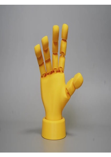 Eklemli Hareketli 3D Baskı El Modeli – Pozlanabilir Dekor ve Koleksiyon Ürünü -Kırmızı ,mav,beyaz,turuncu, Sarı,yeşil Renkseçenekli