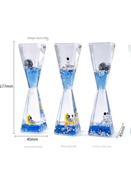 Buğz Uzay Temalı Dökülen Yağ Kum Saati modelleri