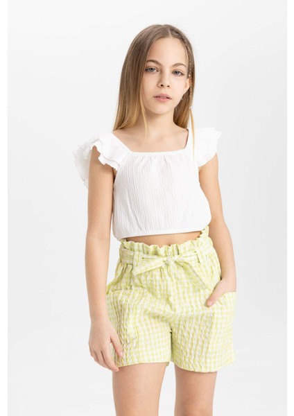 Kız Çocuk Askılı Bluz