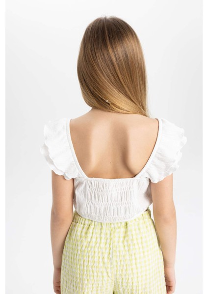 Kız Çocuk Askılı Bluz