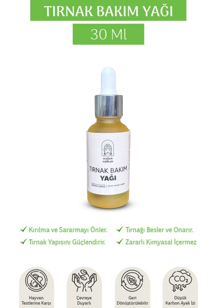 | Tırnak Bakım Yağı, %100 Naturel, Güçlendirici& Besleyici, Vegan Tırnak Bakım Yağı El ve Ayak Tırnaklarına Uygundur (30 ml)