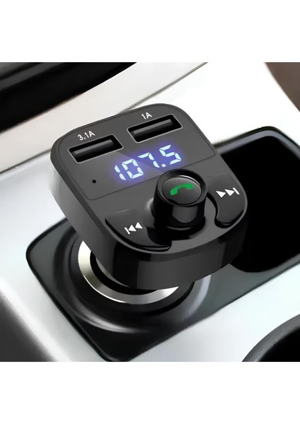 20W Çift USB Çıkışlı Qc 3.0 Destekli Bluetooth Fm Modülatör ve Araç Şarj Cihazı fırsatları