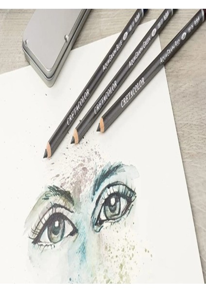 Canson A5 200 gr 20 Sayfa Taşıma Çantası Cretacolor 6'+3 Aquarell Sulandırılabilir Dereceli Kalem fırsatları