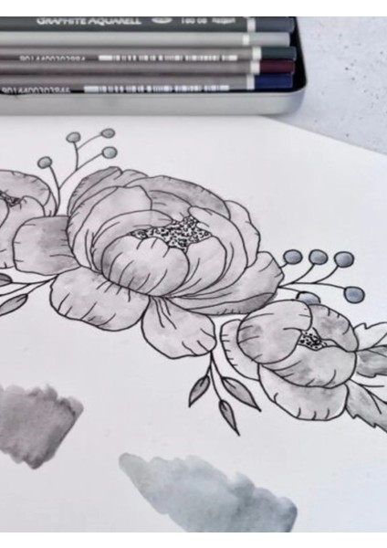 Canson A5 200 gr 20 Sayfa Taşıma Çantası Cretacolor 6'+3 Aquarell Sulandırılabilir Dereceli Kalem indirimleri