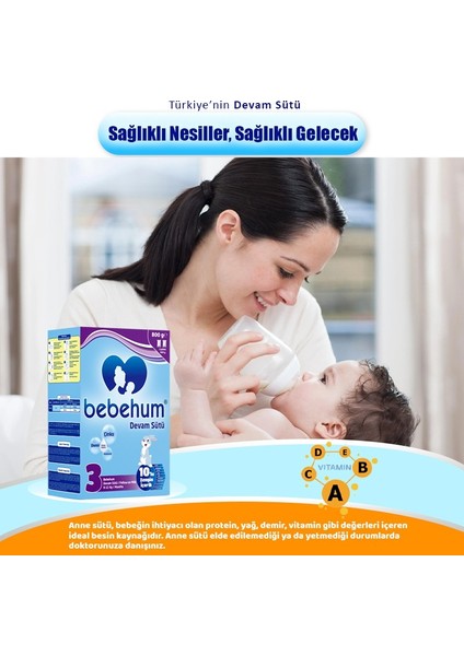 3 Devam Sütü 800 gr 9-12 Ay 8 Adet fiyatları