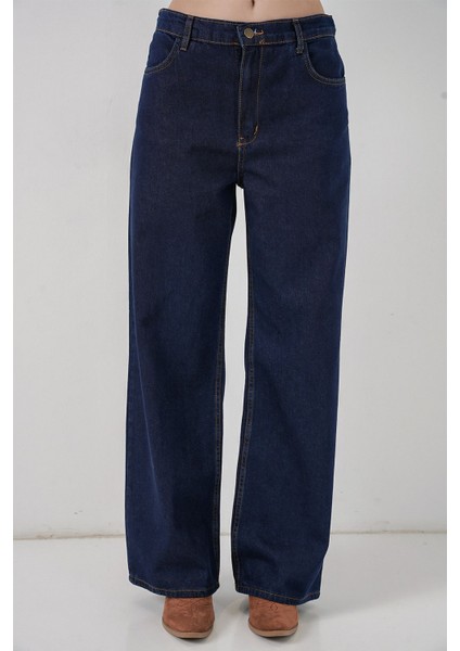 Kadın Bdart Cep Detaylı Ceket & Pantolon Kot Takım Lacivert fırsatları