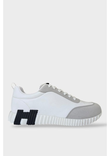 Erkek Günlük Sneaker Ayakkabı Beyaz - Siyah