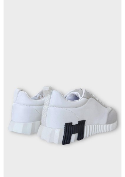 Erkek Günlük Sneaker Ayakkabı Beyaz - Siyah indirimleri