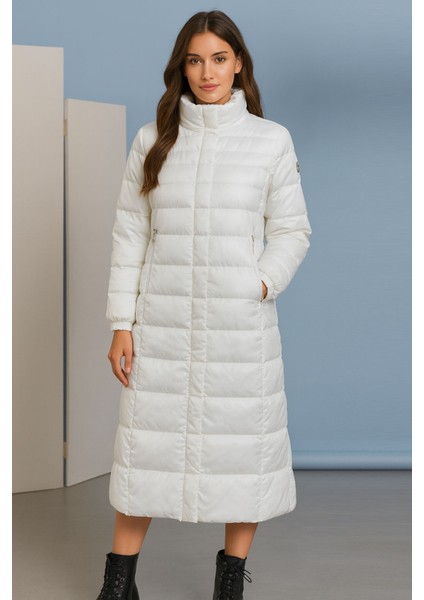 Beyaz Şişme Mont
