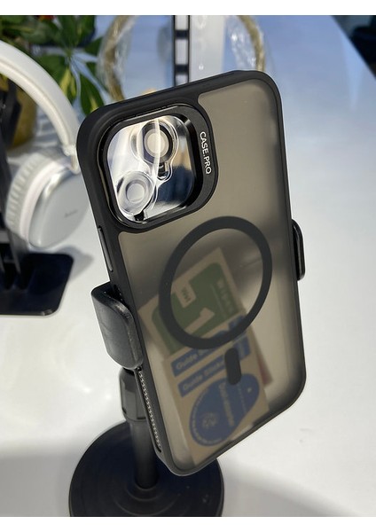 Iphone 11 Uyumlu Siyah Magsafe Kamera Standlı Lens Hediyeli Kılıf fırsatları