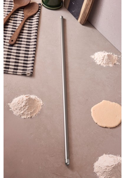 Proroll 304 Paslanmaz Çelik Merdane 75 cm Hamur Oklavası 18/10