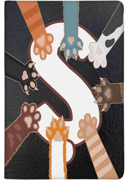 Patili Ş Harfi Desenli Evcil Hayvan Pasaport Kılıfı